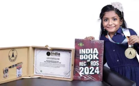 ഇന്ത്യ ബുക്ക് ഓഫ് റെക്കോർഡ്സിൽ ഇടം നേടി കൊച്ചു മിടുക്കി ഇവാ ജെയിംസ്