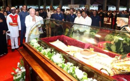 റവ. ഡോ. കെ.പി. യോഹന്നാന് അന്ത്യാഞ്ജലി; സംസ്ഥാന ബഹുമതികളോടെ സംസ്കാരം