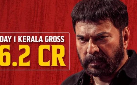 മമ്മൂട്ടി നായകനായെത്തിയ മാസ്സ് ആക്ഷൻ കോമഡി ചിത്രം 'ടർബോ'യുടെ   ആദ്യ ദിനം 6.2 കോടിയുടെ റെക്കോർഡ് കളക്ഷൻ