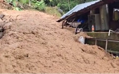 കനത്ത മഴയിൽ കൂരാച്ചുണ്ട് കരിയാത്തൻപാറയിൽ ഉരുൾപൊട്ടൽ