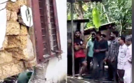 ഗ്യാസ് സിലിണ്ടർ പൊട്ടിത്തെറിച്ച് വീട് തകർന്നു; വൃദ്ധദമ്പതികൾ ഗുരുതരപരിക്ക്