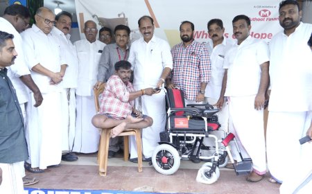 കണ്ണന് ഇഴയേണ്ട : ഇനി ഇലക്ട്രിക് വീൽ ചെയറിൽ സഞ്ചരിക്കാം.