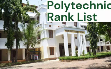 പോളിടെക്‌നിക് ഡിപ്ലോമ പ്രവേശനം: അന്തിമ റാങ്ക് ലിസ്റ്റും ആദ്യ അലോട്ട്‌മെന്റും പ്രസിദ്ധീകരിച്ചു
