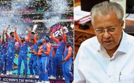 ട്വ​ന്‍റി-20 ലോ​ക​ക​പ്പി​ൽ മു​ത്ത​മി​ട്ട ഇ​ന്ത്യ​ൻ ടീ​മി​ന് അ​ഭി​ന​ന്ദ​ന​മ​റി​യി​ച്ച് കേ​ര​ള നി​യ​മ​സ​ഭ