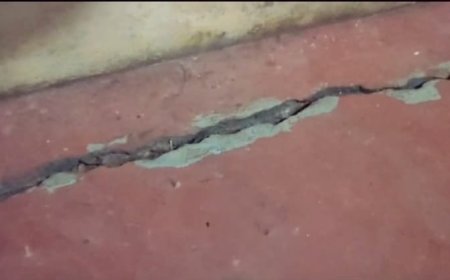 കാസർഗോഡ് ഭൂമി പിളർന്ന നിലയിൽ കണ്ടെത്തി