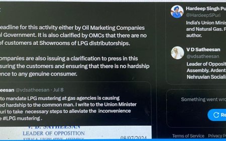 ആധാറുമായി പാചകവാതകത്തെ ബന്ധിപ്പിക്കുന്നതിന് കേന്ദ്ര സർക്കാരോ പാചകവാതക കമ്പനികളോ സമയപരിധി നിശ്ചയിച്ചിട്ടില്ല :കേന്ദ്ര പെട്രോളിയം മന്ത്രി ഹർദീപ് സിംഗ് പുരി