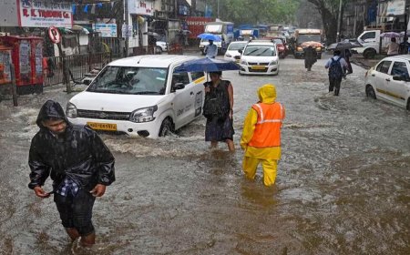 മുംബൈയിൽ കനത്ത മഴ ;ഇന്ന് ഓറഞ്ച് അലർട്ട്
