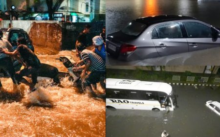 ഡൽഹിയിൽ തീവ്ര മഴ: രണ്ടു മരണം,റോഡുകൾ വെള്ളത്തിൽ മുങ്ങി