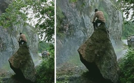 ക​ന​ത്ത മ​ഴ : ക​ക്ക​യം ഡാം ​റോ​ഡി​ൽ പാ​റ​ക്കൂ​ട്ടം അ​ട​ർ​ന്നു​വീ​ണു