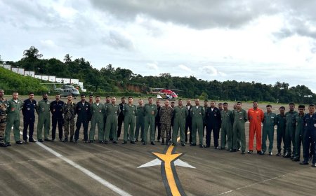 വയനാട്ടിലെ ഉരുൾപൊട്ടൽ ബാധിത പ്രദേശങ്ങളിലേക്ക് എയർ മാർഷൽ ബി മണികണ്ഠൻ, സന്ദർശനം നടത്തി