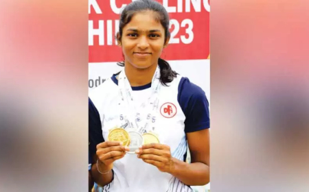 ലോക ജൂനിയർ ട്രാക്ക് സൈക്കിളിങ് ചാമ്പ്യൻഷിപ്പിൽ മത്സരിക്കാൻ സൈക്ലിങ് താരം അനക് സിയ മരിയ തോമസ്