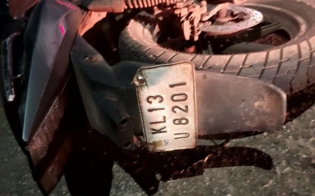 ബൈക്കിൽ കെ.എസ്.ആർ.ടി.സി. ബസ് ഇടിച്ച് തെറിച്ച് വീണ യുവാവ് സ്വകാര്യ ബസ് കയറി മരിച്ചു