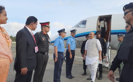 കേന്ദ്ര  പ്രതിരോധ മന്ത്രി  രാജ്നാഥ് സിംഗ് തിരുവനന്തപുരത്ത്