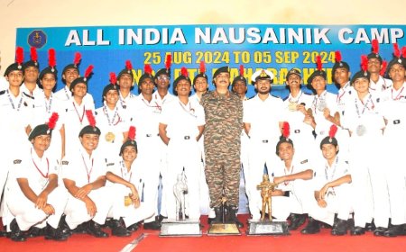 അഖിലേന്ത്യ നൗ-സൈനിക് ക്യാമ്പ് 2024 ൽ  റണ്ണറപ്പായി കേരള & ലക്ഷദ്വീപ് എൻ സി സി  ഡയറക്ടറേറ്റ്