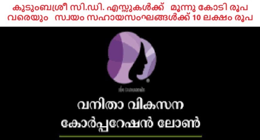 തൊഴില്‍രഹിതരായ വനിതകള്‍ക്കായി  അതിവേഗ   വായ്പാപദ്ധതികള്‍