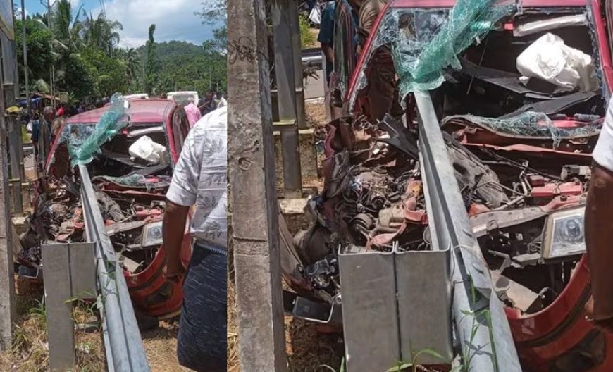 പത്തനംതിട്ടയിൽ കാർ ക്രാഷ് ബാരിയറിലേക്ക് ഇടിച്ചുകയറി അമ്മയ്ക്കും മകനും ദാരുണാന്ത്യം