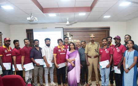 ആപ്ദാ മിത്ര സേനാംഗങ്ങളെ ആദരിച്ചു