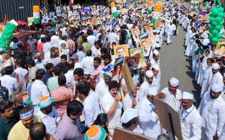 പ്രിയങ്ക- വയനാട്ടില്‍  വരവേല്‍പ്പ് കല്‍പ്പറ്റയില്‍ ജനസാഗരം