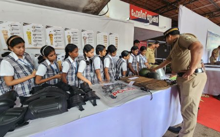 കൗതുകമായി പോലീസിന്റെ ആയുധപ്രദർശനം.