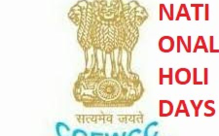 കേന്ദ്ര ഗവണ്മെന്റ് ജീവനക്കാർക്കുള്ള 2026 ലെ അവധി ദിനങ്ങൾ വിജ്ഞാപനം ചെയ്തു.