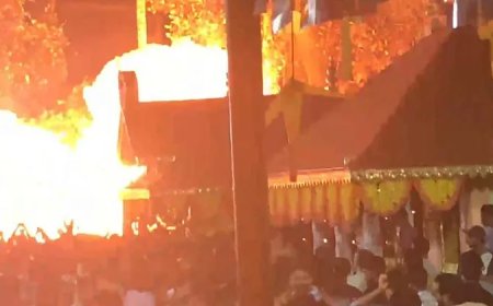 നീലേശ്വരം വീരര്‍കാവ് ക്ഷേത്രത്തില്‍ ഉത്സവത്തിനിടെ വെടിക്കെട്ട്പുരയ്‌ക്ക് തീപിടിച്ചു; 154 ലേറെ പേര്‍ക്ക് പരുക്ക്, 4 പേരുടെ നില ഗുരുതരം