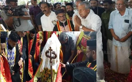 ആയിരക്കണക്കിന് വിശ്വാസികളുടെ സാന്നിദ്ധ്യത്തിൽ കബറടക്കം,തോ​മ​സ് പ്ര​ഥ​മ​ൻ ബാ​വ  ഇ​നി ദീ​പ്ത സ്മ​ര​ണ