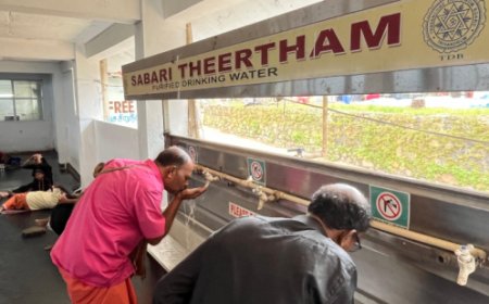 ശബരിമല തീർഥാടകർക്ക് ദാഹമക റ്റാൻ    ‘ശബരീ തീർഥം'  പദ്ധതിയുമായി  വാട്ടർ അതോറിറ്റിയും ദേവസ്വം ബോർഡും