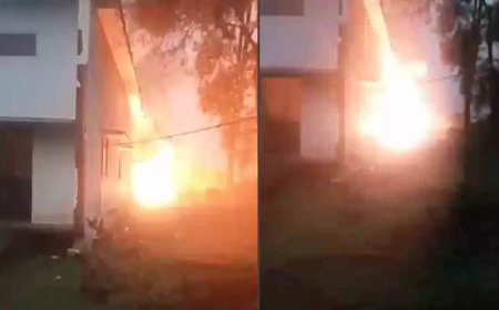 തിരുവല്ല പമ്പ് ഹൗസിൽ വൻ തീപിടിത്തം