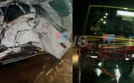 കളർകോട് കെഎസ്ആർടിസി ബസും കാറും കൂട്ടിയിടിച്ച് മൂന്നു പേർ മരിച്ചു. നാലു പേർക്ക് പരുക്ക്.