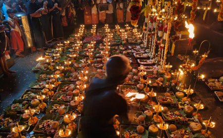 കല്ലേലിക്കാവില്‍ അത്യഅപൂര്‍വ്വ അനുഷ്ഠാന പൂജ നടന്നു :  ആഴിപൂജ, വെള്ളം കുടി നിവേദ്യം,കുംഭ പാട്ട്