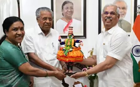 മുഖ്യമന്ത്രി പിണറായി വിജയന് ഗവര്ണര് രാജേന്ദ്ര അര്ലേക്കറെ സന്ദര്ശിച്ചു