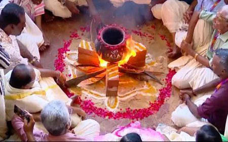 ആറ്റുകാൽ പൊങ്കാല: പണ്ടാര അടുപ്പിൽ തീ പകർന്നു