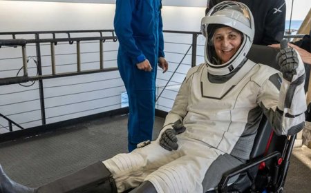 സുനിതയും സംഘവും ഭൂമിയിൽ