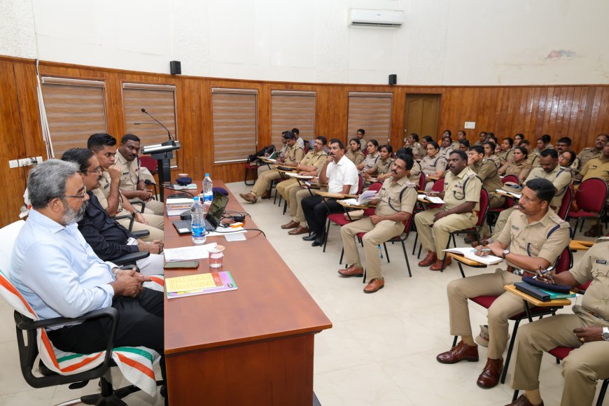 ജില്ലയിലെ പോലീസ് ഉദ്യോഗസ്ഥർക്കായി പരിശീലന പരിപാടി സംഘടിപ്പിച്ചു.