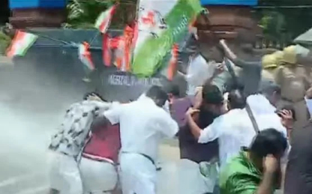 കണ്ണൂരിലെ യൂത്ത് കോണ്ഗ്രസ് മാര്ച്ചില് സംഘര്ഷം