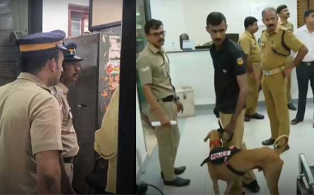 പാ​ല​ക്കാ​ട്, കൊ​ല്ലം, ക​ള​ക്ട്രേ​റ്റു​ക​ളി​ൽ ബോം​ബ് ഭീ​ഷ​ണി; ബോം​ബ് സ്ക്വാ​ഡും ഡോ​ഗ് സ്ക്വാ​ഡും പ​രി​ശോ​ധ​ന ന​ട​ത്തി