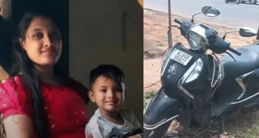 പാലക്കാട് സ്കൂട്ടര് നിയന്ത്രണം വിട്ടുണ്ടായ അപകടത്തില് അമ്മയും പിഞ്ചുകുഞ്ഞും മരിച്ചു