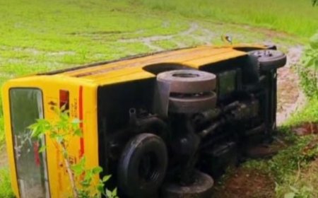 സ്കൂൾ ബസ് അപകടത്തിൽ പെട്ടു