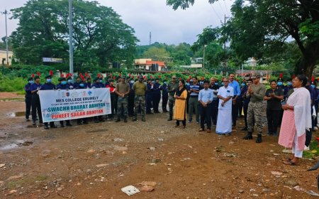 എരുമേലി ടൗണും പരിസരവും എൻ.സി.സി കേഡറ്റുകൾ ശുചീകരിച്ചു