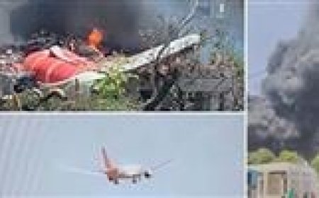 അഹമ്മദാബാദിൽ എയർഇന്ത്യാ വിമാനം തകർന്നു; 242 യാത്രികർ