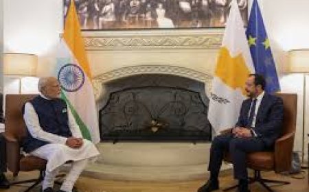 സൈപ്രസ് റിപ്പബ്ലിക് പ്രസിഡന്റുമായി പ്രധാനമന്ത്രി കൂടിക്കാഴ്ച നത്തി