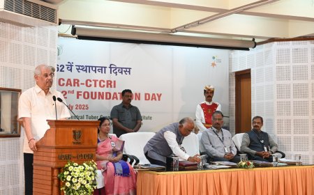 ശാസ്ത്രീയ ഇടപെടലിലൂടെ കാർഷിക രംഗത്ത് രാജ്യം മുന്നേറുന്നു: ഗവർണർ രാജേന്ദ്ര വിശ്വനാഥ് അർലേക്കർ