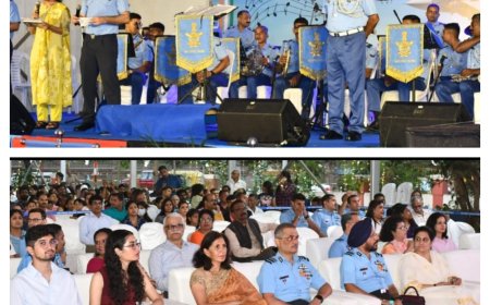 വ്യോമസേനാ ബാൻഡിൻ്റെ സംഗീത മാസ്മരികതയിൽ തലസ്ഥാന നഗരം