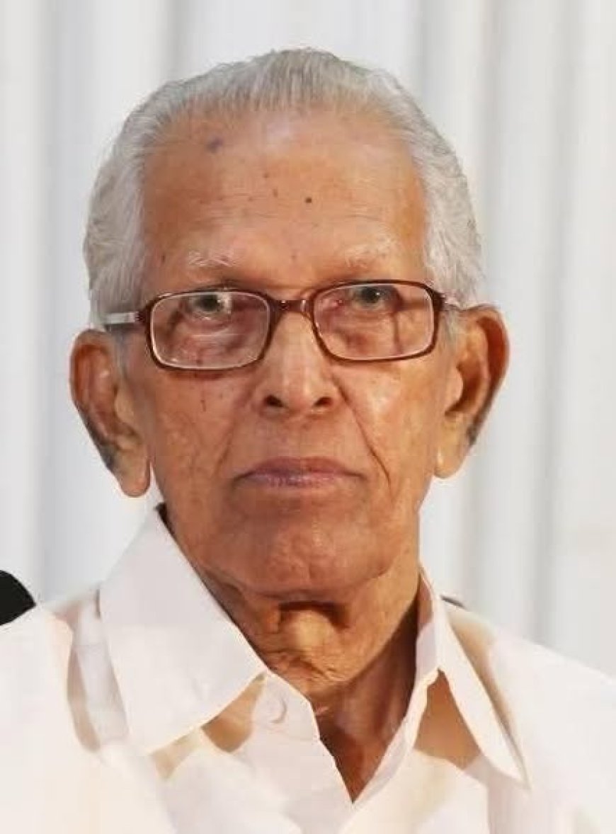 പ്രൊഫ. എംകെ സാനു അന്തരിച്ചു