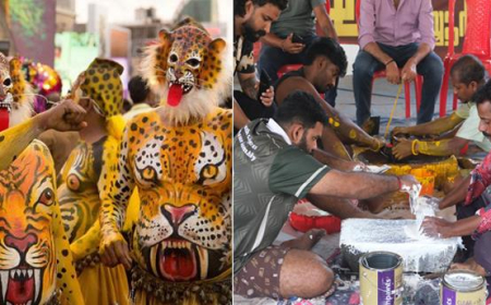 തൃശ്ശൂരിൽ ഇന്ന് പുലികളി: ഇത്തവണ ഒമ്പതു പുലിക്കളി സംഘങ്ങൾ