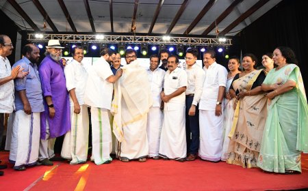 നടൻ വിജയരാഘവന് നാടിന്റെ ആദരം  ജില്ലാതല ഓണാഘോഷത്തിന് സമാപനം