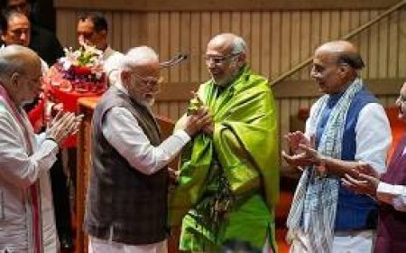 എന്ഡിഎ സ്ഥാനാര്ത്ഥി സി.പി. രാധാകൃഷ്ണന് ഉപരാഷ്ട്രപതി