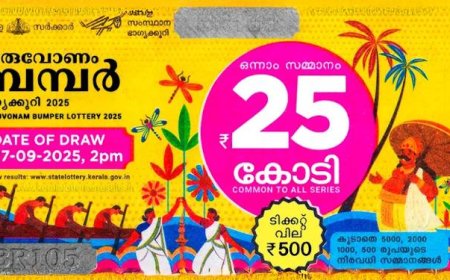 ബ്രേക്കിംഗ് ന്യൂസ് -25 കോടി തിരുവോണം ബമ്പർ നറുക്കെടുപ്പ് മാറ്റി ,ഒക്ടോബർ 4 ന് ഭാഗ്യവാനെ അറിയാം