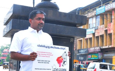 ഗാന്ധി നിന്ദയ്ക്കെതിരെയുള്ള എബിയുടെ ഒറ്റയാൾ പോരാട്ടം അവസാനിക്കുന്നില്ല