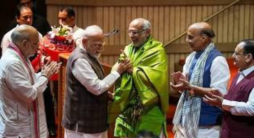 എന്ഡിഎ സ്ഥാനാര്ത്ഥി സി.പി. രാധാകൃഷ്ണന് ഉപരാഷ്ട്രപതി